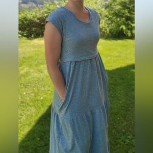 Latched Mama Tiered Tshirt Dress for Nursing Breastfeeding